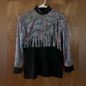Sequin Fringe Horse Show Rodeo Queen Top